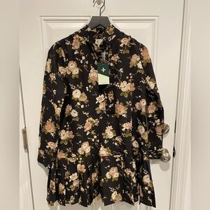 Tuckernuck Midnight Garden Floral Tate Dress Women’s Size XS NWT